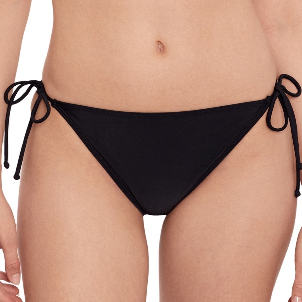 Salt + Cove Women's Side-Tie Bikini Bottoms - Black